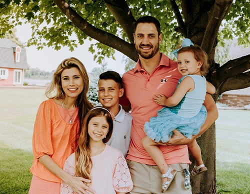 Chiropractors Angela DiMartino & Eric DiMartino With Family